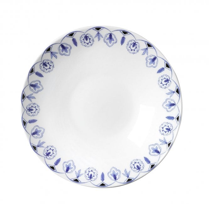 William Edwards Sultan's Garden Blue Coupe Bowl 24 x 6.35cm (10 3/4 x 2 1/2