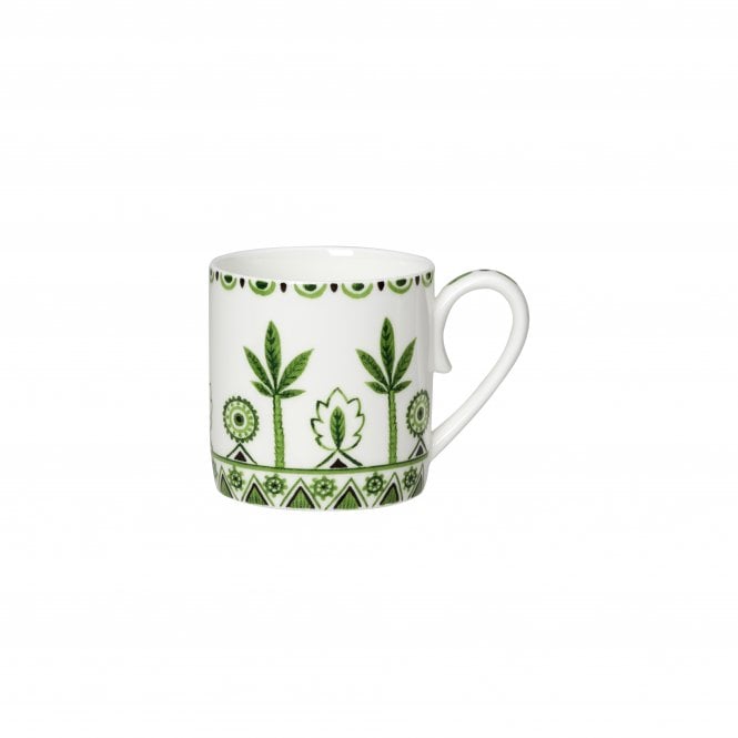 William Edwards Sultan's Garden Green Coupe Coffee Can Cup 6cm 10cl (6 1/3