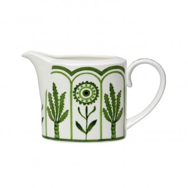 Sultan's Garden Green Coupe Milk Jug 9cm 22cl (3 1/2" 7 3/4oz) | Box of 12