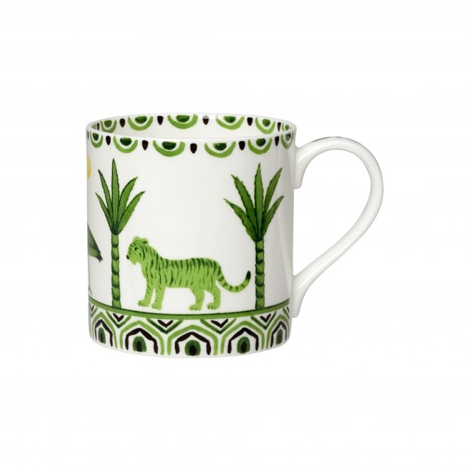 William Edwards Sultan's Garden Green Coupe Mug 9cm 35cl (3 1/2