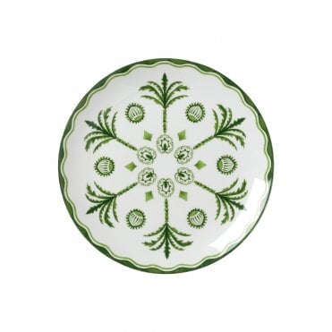 Sultan's Garden Green Coupe Plate 21cm (8 1/4") | Box of 12